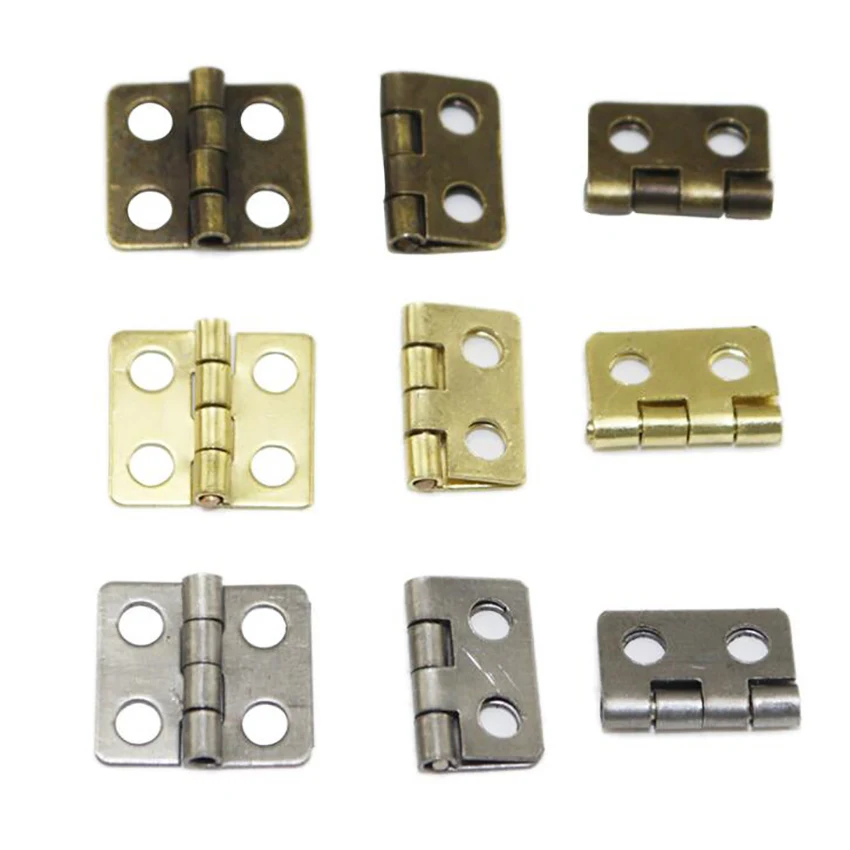 Furniture Hardware Hinges - 20PCS/Lot Iron Hinges Hardware 13x12mm 180