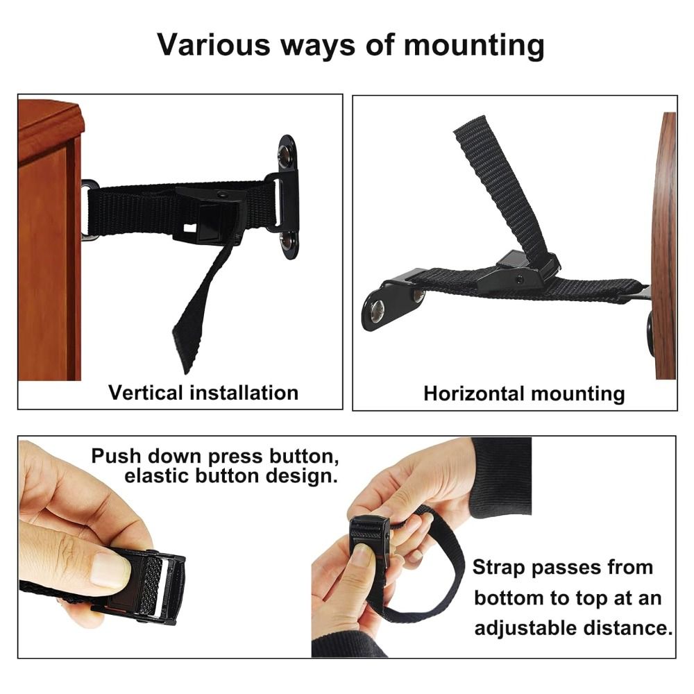 Furniture Home Hardware - Easy Install Earthquake Proof Furniture Anchors