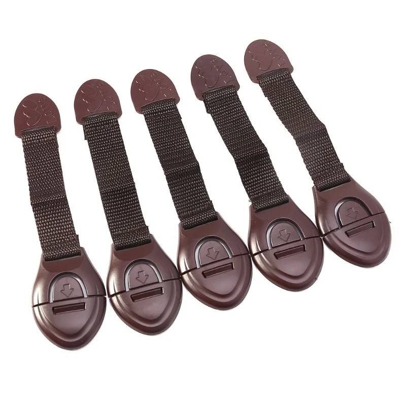 5pcs/lot Brown Cabinet Safety  - огляд і ціна Furniture Home Hardware