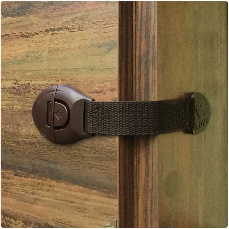 5pcs/lot Brown Cabinet Safety  - огляд і ціна Furniture Home Hardware