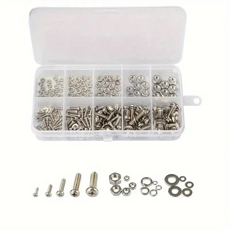 320PCS Hex Nuts & Bolts Set M2 - огляд і ціна Furniture Home Hardware