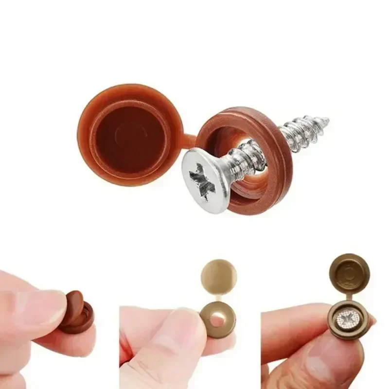 Hinged Plastic Screw Cap Cover - огляд і ціна Furniture Hardware Hinges