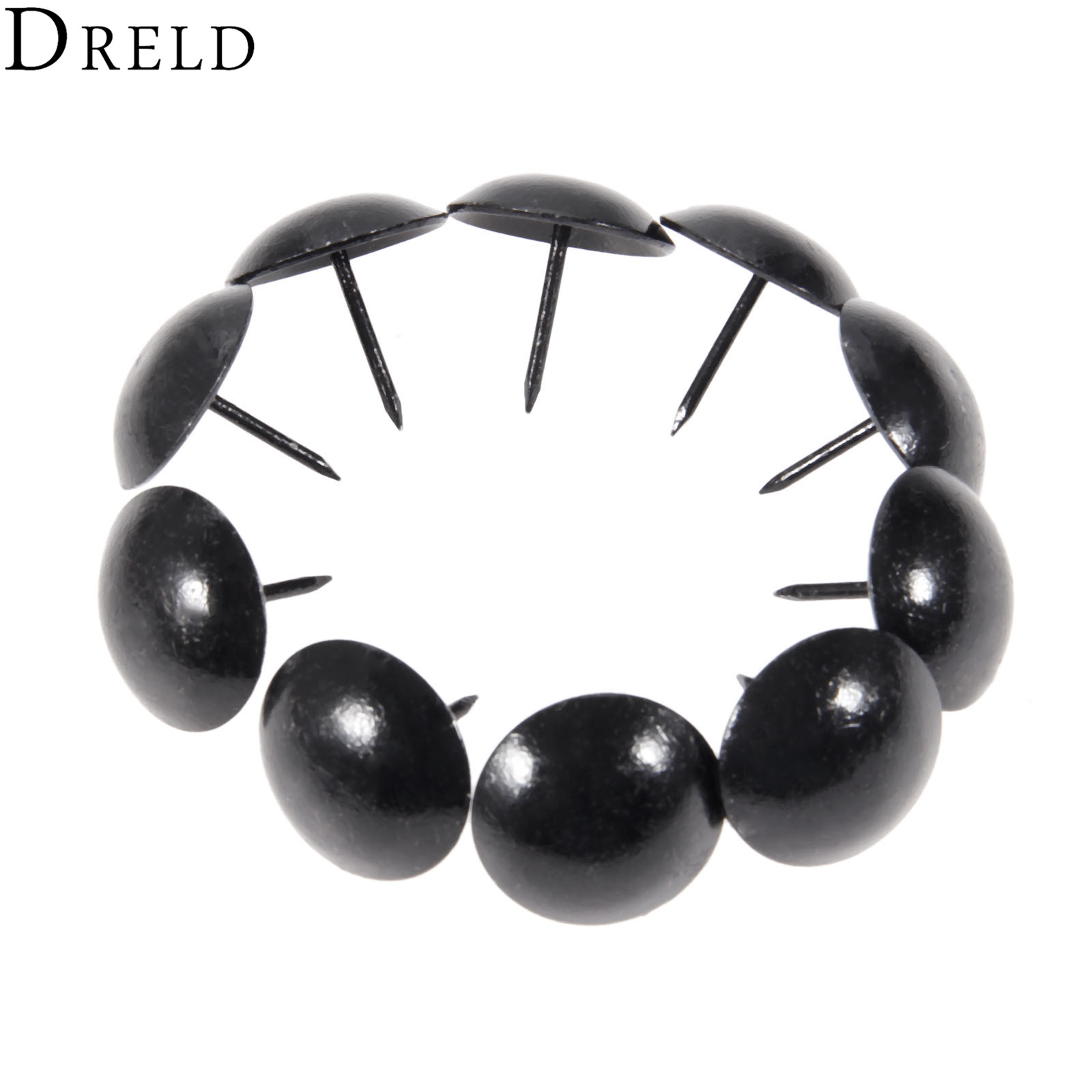 DRELD 10Pcs 25mm Antique Black - огляд і ціна Furniture Upholstery Hardware