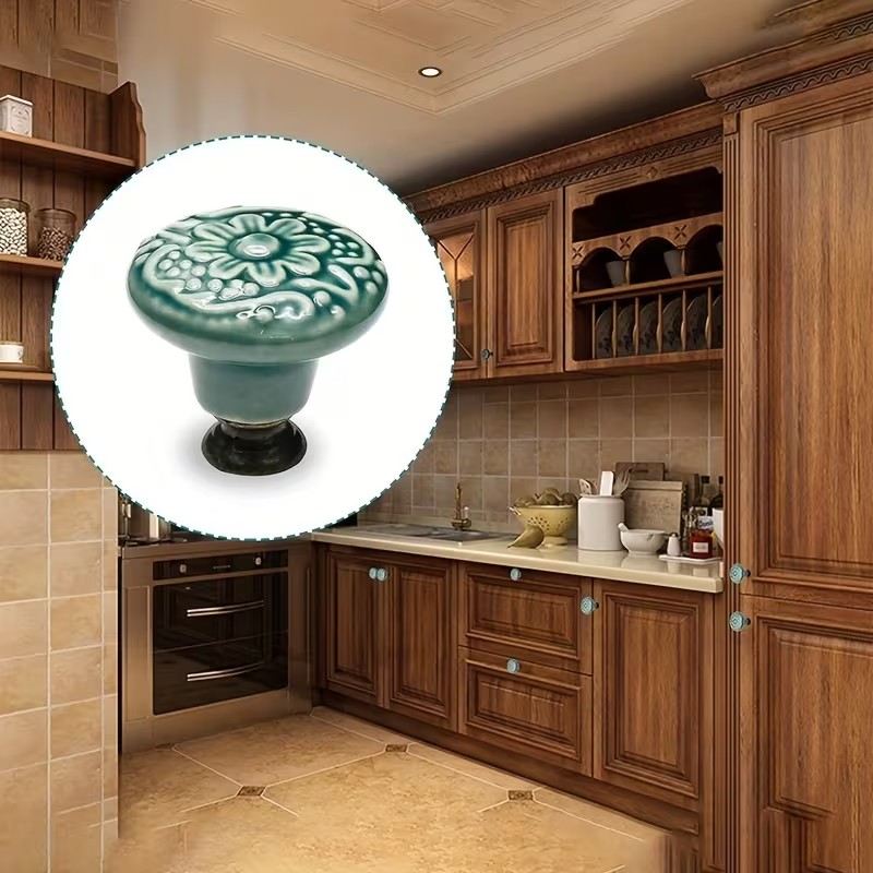 12pcs Ceramic Cabinet Knobs, F - огляд і ціна Furniture Home Hardware