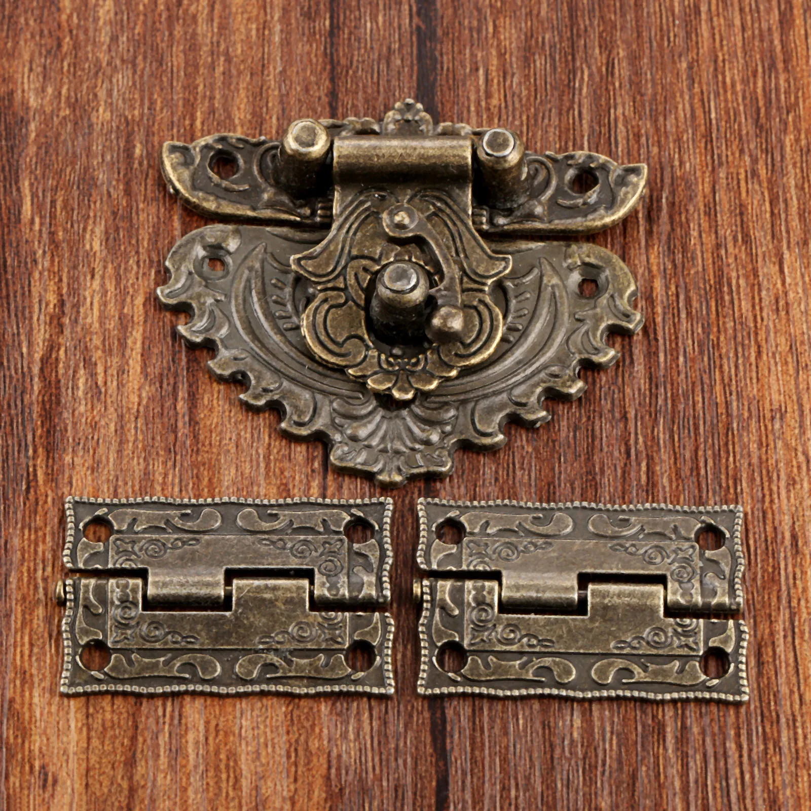 3pcs/set Antique Bronze Padloc - огляд і ціна Furniture Hardware Hinges