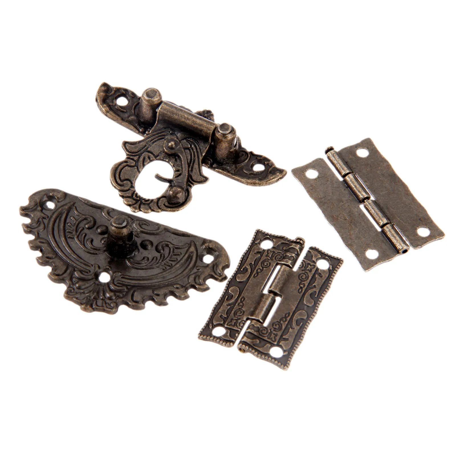 3pcs/set Antique Bronze Padloc - огляд і ціна Furniture Hardware Hinges