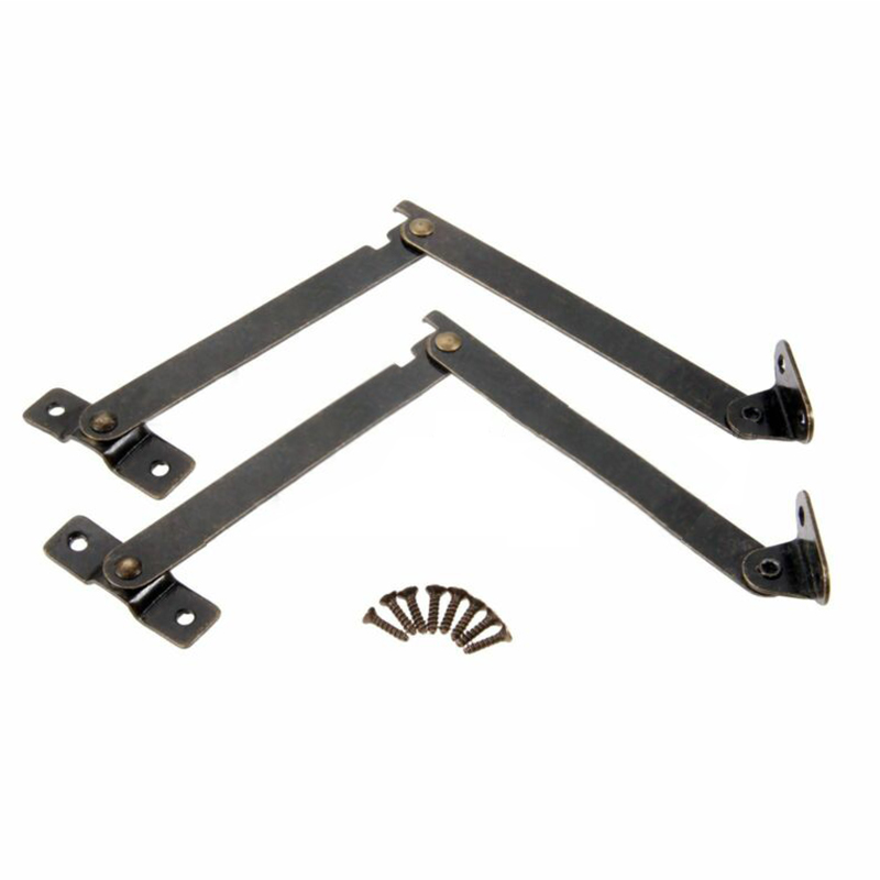 2PC Antique Bronze Lid Support - огляд і ціна Furniture Hardware Hinges