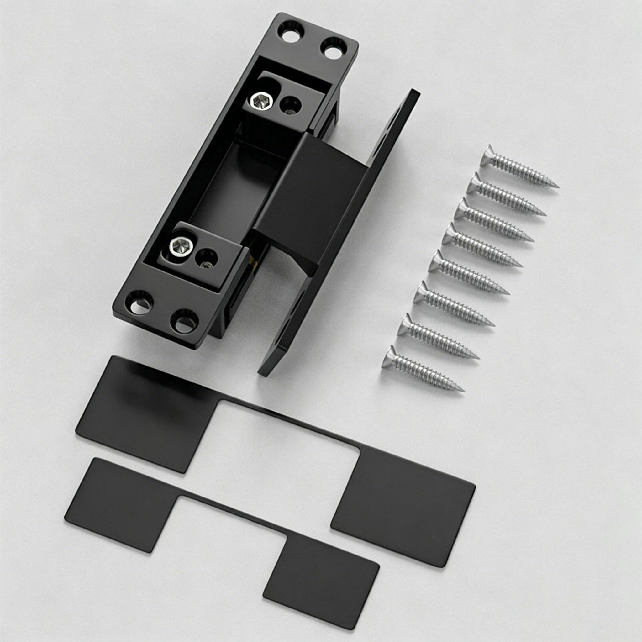 1Pcs Black Door Hinges Invisib - огляд і ціна Furniture Hardware Hinges